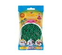 Pour hama perles midi - sachet de 1000 perles à repasser taille midi vert n°10 - set loisir créatif enfant + une carte tigre