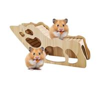 Pour hamsters, tunnel d'escalade en bois, jouet d'exercices pour petits animaux, décoration de cage pour gerbles, souris écureuils animaux domestiques nains syriens repos G
