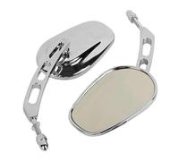 Pour Har&ley FLHTC Classic Road King Classic FLHT FLHR Road King FLHYUC FLTRX Universel Moto Réglable Gauche Droite 8mm Rétroviseurs Latéraux compatibles(Chrome)