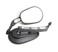 Pour Har&ley FLSTFB Spécial VRSCAW V-ROD Universel Moto Réglable Gauche Droite 8mm Rétroviseurs Latéraux compatibles(Noir)