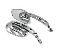 Pour Har&ley Super Low 1200T XL1200T Soixante-douze XL1200V Quarante Huit XL1200X Super Low XL883L 1 Paire De Rétroviseurs De Moto En Aluminium 8mm compatibles(Chrome)
