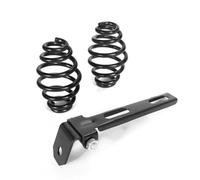pour Harley Custom Chopper Bobber Saddle Seat,Moto rétro en cuir noir Old School Solo Seat + 3" support pivotant à ressort