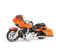 Pour Harley-Davidson, 2022 2018 CVO Road Glide Échelle 1:18 Modèle De Moto Simulé Pièce D'exposition De Véhicule En Alliage Et Plastique Cadeau Vélo Multicolore(Orange)