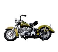 Pour Harley-Davidson 74FL Hydra Glide 1:18 Alliage Moulé Sous Pression Modèle De Moto Simulation Voiture Vintage Vélo Moto Réplique Cadeau Souvenir De Collection(Green)