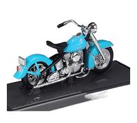Pour Harley-Davidson 74FL Hydra Glide 1:18 Alliage Moulé Sous Pression Modèle De Moto Simulation Voiture Vintage Vélo Moto Réplique Cadeau Souvenir De Collection(Blue)