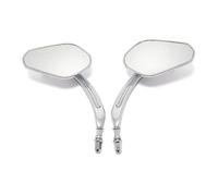 Pour Harley Davidson Cross Bones 2008-2009 2 Pièces Rétroviseur De Moto Rétroviseurs Latéraux De Moto Réglables(Chrome)