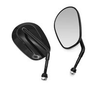 Pour Harley Davidson VRSCAW V-ROD Cross Bones 2008-2009 Dyna 1984-2014 Electra Glide Fatboy Heritage Softail 2 Pièces/paire Rétroviseur Latéral De Moto(Noir)