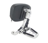 pour Harley Fat Boy pour Breakout FXBR FLFB FXBRS FLFBS 2018-2024 Conducteur Passager Porte-Bagages Réglable Dossier(Chrome)