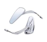 Pour Harley Softail Slim FLS 2012-2016 Softail Slim S FLSS 2016 Heritage Softail Classic FLSTC 1988-2016 Fat Boy FLSTF 1990-2016 Moto 8mm Rétroviseur Ajustable (Couleur : Chrome)