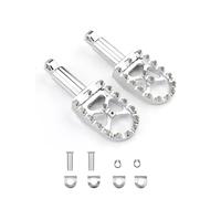 Pour Harley Sportster 883 Softail Slim Touring Road King Dyna Fatboy Kit D'extensions De Repose-pieds Larges Pour Moto Repose-pieds Pédales Tout-terrain Antidérapants(Chrome)