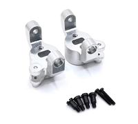Pour HB Pour Jouets ZP1001 ZP1002 ZP1003 ZP1004 ZP 1001 1/10 Métal Avant C-Hub Transporteur Roulette Bloc RC Voiture Mises À Niveau Pièces PièCes Rc(Silver)