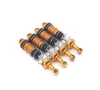 Pour HB Pour Racing Pour Toys ZP1001 ZP1002 ZP1003 ZP1004 ZP1008 1/10 4 Pièces Modèles Amortisseurs En Métal Pour Voiture RC Amortisseur Spécial RC(Yellow)