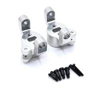 Pour HB Pour Toys ZP1001 ZP1002 ZP1003 ZP1004 ZP 1001 1/10 Pièces Rechange Voiture RC Support Moyeu Avant Métal Bloc Pivot 2 Pièces RC Mise Niveau Modèles(Silver)