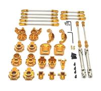 Pour HB R1001 R1002 R100 1/10 RC Crawler 4WD Essieu Avant Arrière Direction Tige De Traction Coupelle C Siège Composants Fixation Arbres Transmission Pièces Voitures RC(Yellow)