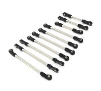 Pour HB R1001 R1002 R1003 1/10 RC Car Parts Tige De Traction En Métal Accessoires Mise À Niveau Remplacement Réparation Modification Pièces Améliorations RC(Black)