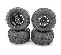 Pour HBX 16889 Pour WLtoys 124016/124017 Pneus Neige Caoutchouc Camion Truggy Radiocommandé Avec Jante Hexagonale Métallique 12 Mm Tout-terrain RC Mise Niveau Modèles(4pcs)