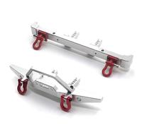 Pour HBx ZP1001 ZP1002 ZP1003 ZP1004 ZP1005 ZP1008 ZP1010 1/10 Pare Chocs Avant Et Arrière En Métal Pour Voiture Télécommandée Pièces Et Accessoires De Remplacement RC Pièces De Bricolage(Silver)