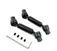 Pour Henglong Pour Camion Pour WPL Ural B36 B16 C14 C24 B24 Pour MN D90 Pour MN99S 2 Pièces Arbre Transmission Avant Et Arrière Pour Voiture Télécommandée Pièces Améliorations RC(Black)