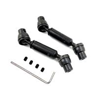 Pour Henglong Pour WPL Ural B36 B16 C14 C24 B24 Pour MN D90 Pour MN99S 2 Pièces Arbre De Transmission Avant Arrière En Métal Camion Pièces De Rechange De Voiture RC RC Pièces Rechange(Black)