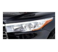 pour Highlander 2014 2015 2016 2017,2 pcs Voiture Phare Film de Protection Lampe Frontale Transparent Noir TPU Autocollant Accessoires