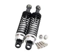 Pour Himoto E18XBL M602 23602 1/18 2 Pièces Amortisseurs En Aluminium RC Voiture Véhicule À Chenilles Pièces Et Accessoires Mise À Niveau Remplacement Et Utilisation Amortisseur RC(Silver)