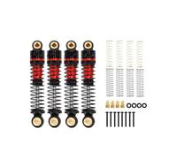 Pour Hobby Plus CR18P Pour Rock Van Trail Hunter 1/18 47 Mm Pièces Mise À Niveau Amortisseurs Avant Et Arrière Alliage Huilé Pièces Amortisseurs RC(Red)