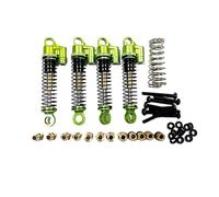 Pour Hobby Pour Rock Plus CR-18P Van 4x Amortisseurs Avant Et Arrière En Alliage Réparation Avant Accessoires Mise Niveau Pièces Rechange Amortisseur Spécial RC(Green)