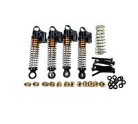 Pour Hobby Pour Rock Plus CR-18P Van 4x Amortisseurs Avant Et Arrière En Alliage Réparation Avant Accessoires Mise Niveau Pièces Rechange Amortisseur Spécial RC(Black)