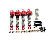 Pour Hobby Pour Rock Plus CR-18P Van 4x Amortisseurs Avant Et Arrière En Alliage Réparation Avant Accessoires Mise Niveau Pièces Rechange Amortisseur Spécial RC(Red)
