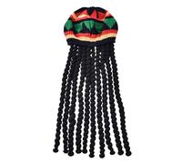 pour homme avec dreadlocks, avec dreadlocks noires | Perruques Noir | Accessoires Tricot Tam Halloween Carn