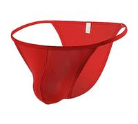 pour Homme sous-vêtements sous-vêtements caleçons Sexy Coton Respirants Sexy Slips s String Humour (Red, XL)