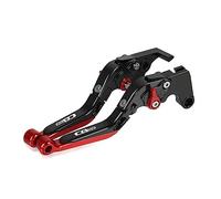 pour Hon&da CB650F 2014 2015 2016 CB 650F Levier De Frein d'embrayage De Moto Extensible Réglable Pliable Leviers CNC en Aluminium Moto Lever (Couleur : Rouge)