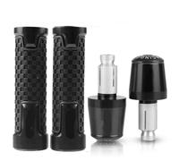 Pour Hon&da CB650F CB 650F 2014-2022 Poignées De Guidon Moto Poignée Antidérapante Capuchon Barre Extrémités Prise CNC Accessoires En Aluminium guidon(Noir)