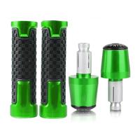 Pour Hon&da CB650F CB 650F 2014-2022 Poignées De Guidon Moto Poignée Antidérapante Capuchon Barre Extrémités Prise CNC Accessoires En Aluminium guidon(Vert)