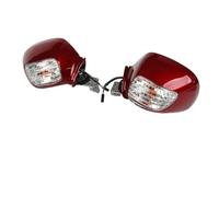 Pour Hon&da Goldwing GL1800 2001-2017 2016 2015 2014 2013 Moto Gauche Et Droite 1 Paire Rétroviseur Avec Clignotant compatibles(Rouge)