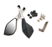 Pour Hon&da MSX 125 CB650R CB125R XADV X ADV 750 X11 ST1300 CNC Accessoires Moto Rétroviseur Angle Mort Latéral compatibles(Argent)