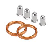 pour Honda CB 500 550 Four K0 K1 K2 K3 F1 F2 Motorcycle Accessories,Kit de 4 Joints d'échappement et 8 écrous borgnes