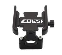 pour Honda CB125F CB125 F CB 125F Accessoires De Moto Guidon Universel Rétroviseur Support pour Téléphone Portable Support De Support GPS (Couleur : Handlebar Black)