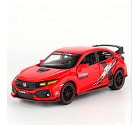 pour Honda Civic Type R Mugen RR 1 32 Modèle Voiture en Alliage Lumière Sonore Retirer Jouet Cadeau Collection Décoration(Rouge)