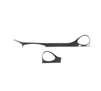 pour Honda Clio 2006-2012 : Bande adhésive pour Console Centrale Cadre de Sortie d'air Cache de Garniture de climatisation Accessoires de décoration intérieure (Noir)
