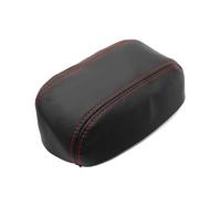 Pour Honda Pour Civic 1996-2000 Garniture Couvercle Boîte À Commandes Centrales En Similicuir Microfibre Centrale(Black-red line)