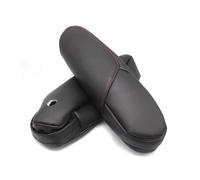 Pour Honda Pour CR-V 2007-2009 Housse protection similicuir avec mousse pour accoudoirs siège conducteur passager côté passager Housses d’accoudoirs(Black-red line)