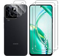 Pour Honor 200 Smart/Honor X7c Verre Trempé, 2+2 Pièces Protection Écran + Caméra Arrière Protecteur Film, 9h Dureté Hd Anti-Rayures Sans Bulles Vitre Trempé Protecteurs D'écran
