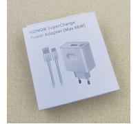 pour HONOR 66W EU US chargeur Super Charge adaptateur mural rapide 6A câble USB pour Honor X6C X9C X50 GT Magic 7 6 Lite EU Set