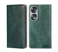 Pour Honor 70 Gloss Oil Solid Color Magnetic Leather Phone adapté à un usage quotidien