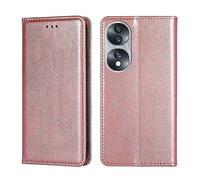 Pour Honor 70 Gloss Oil Solid Color Téléphone en cuir magnétique conçu pour la vie moderne