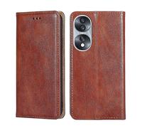 Pour Honor 70 Gloss Oil Solid Color Téléphone En Cuir Magnétique Facile À Nettoyer Et À Entretenir