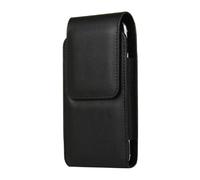 DFV mobile - Étui ceinture vertical en similicuir avec clip rotatif 360 et fermeture magnétique compatible avec HONOR 80 PRO FLAT (2023) - Noir