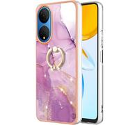 Pour Honor X7 4g Étui De Protection,Etui Anti-Chute 2 En 1 Tpu+Pc Panel+Ring Kickstand Pour Téléphone Portable Red