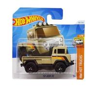 pour Hot Wheels Trucks - Camion 57 Jeep FC - vehicule Miniature Metal, echelle 1:64 - pour Piste, Circuit, Collection - Set Jouet avec 1 Carte